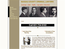Tablet Screenshot of nassaucountycriminallawyers.com